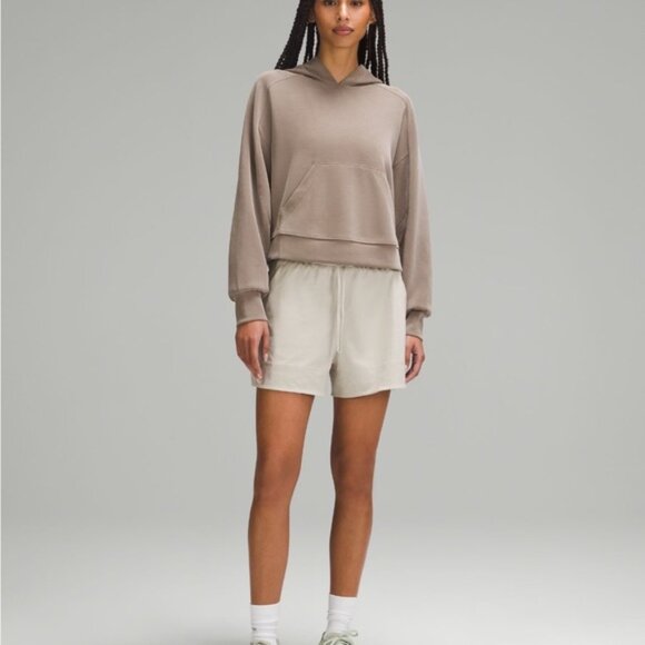 Cinchable Waist High-Rise Woven Short 3.5 In Mojave Tan - Picture 3 of 10